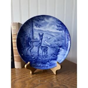 Berlin Design 1976 Mother's Day Plate - Genuine Blue China - West Germany VTG